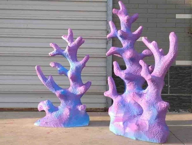 EPS Expandablepolystyrene Coral Paint Sculpture Decorated In Stores