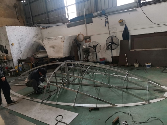 ODM ステンレス・スティール彫刻 壁飾り ステップ1 骨格建設